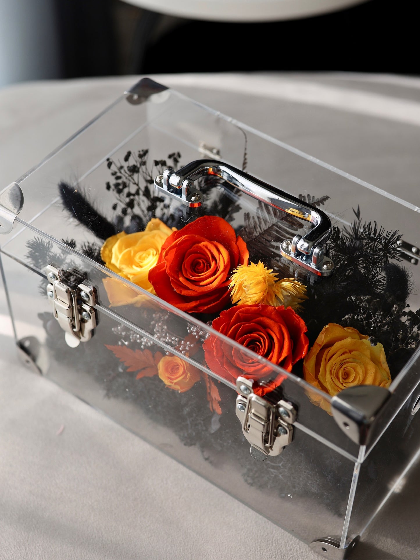 ROSVITA Midnight Blaze Preserved Rose Box