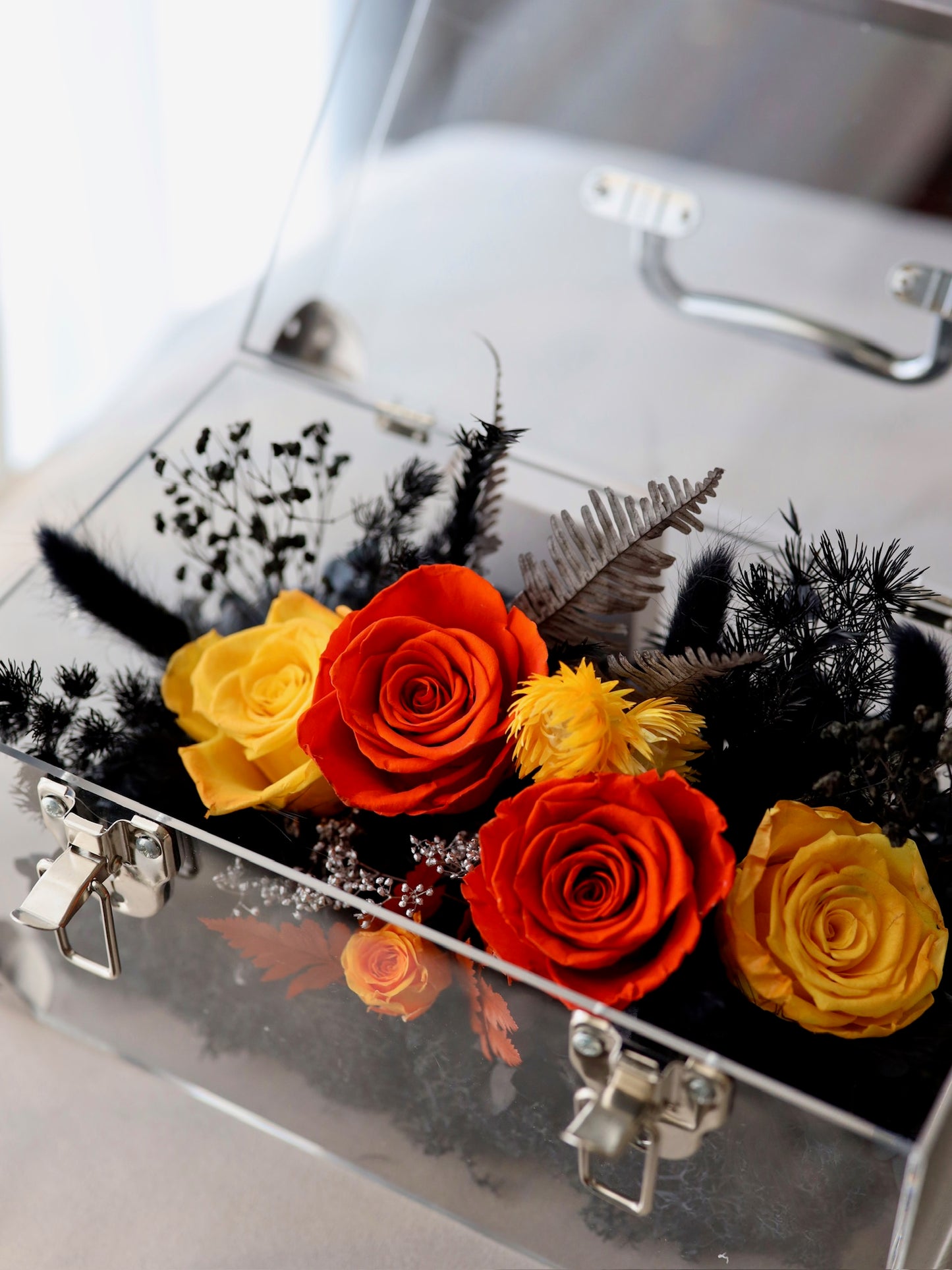 ROSVITA Midnight Blaze Preserved Rose Box