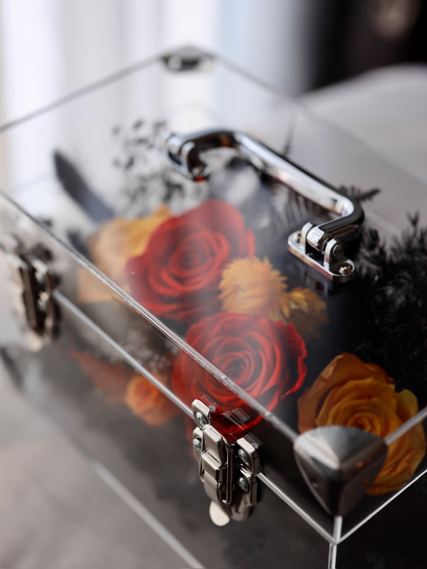 ROSVITA Midnight Blaze Preserved Rose Box