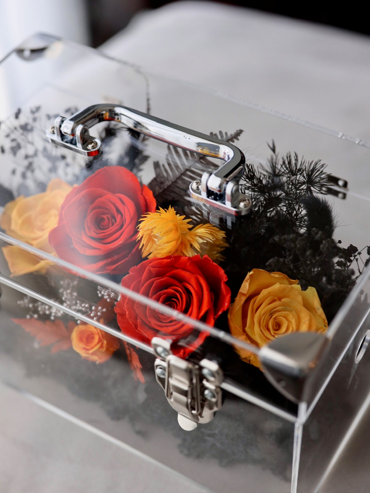 ROSVITA Midnight Blaze Preserved Rose Box